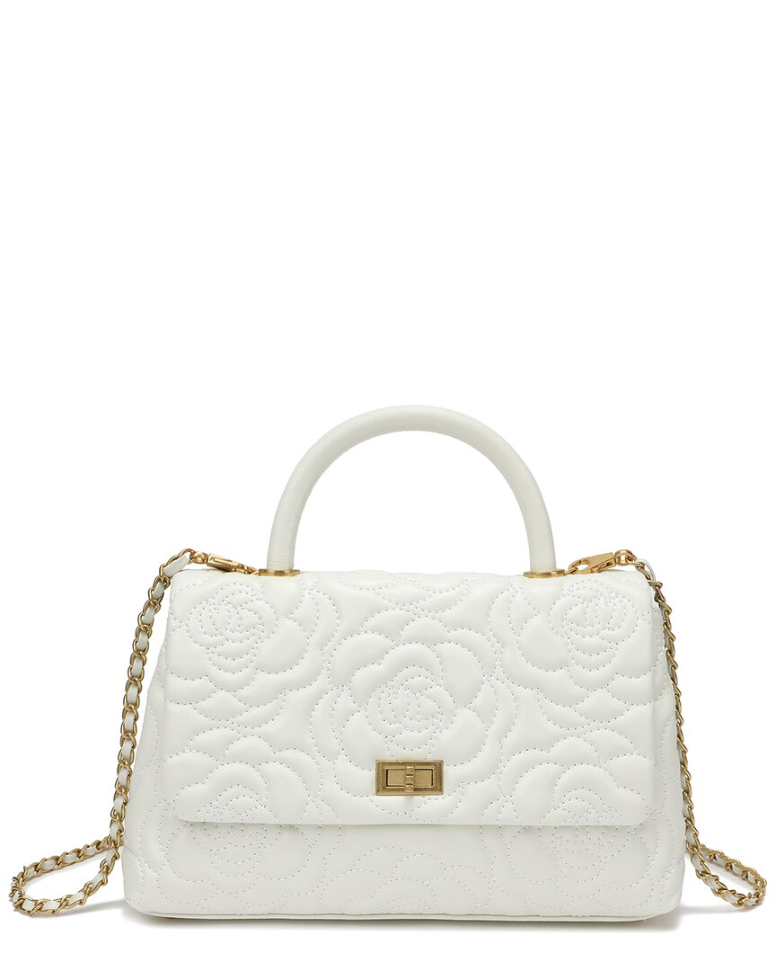 Tiffany & Fred Paris Quilted Large Leather Satchel