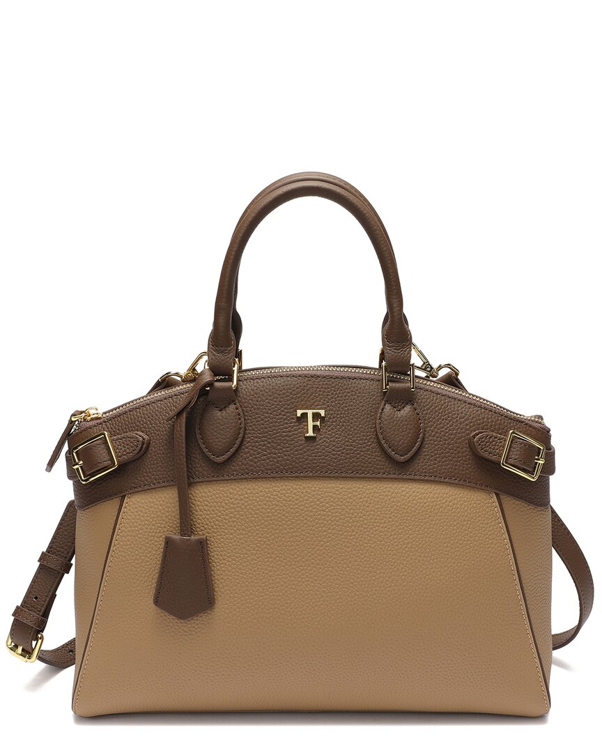 Tiffany & Fred Paris Grained Leather Top-handle Satchel
