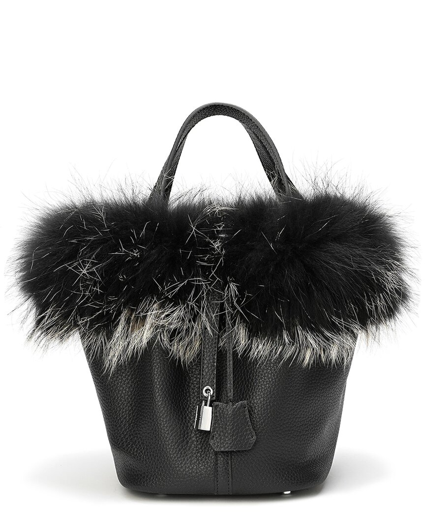 Tiffany & Fred Paris Full-grain Leather Top Handle Bag