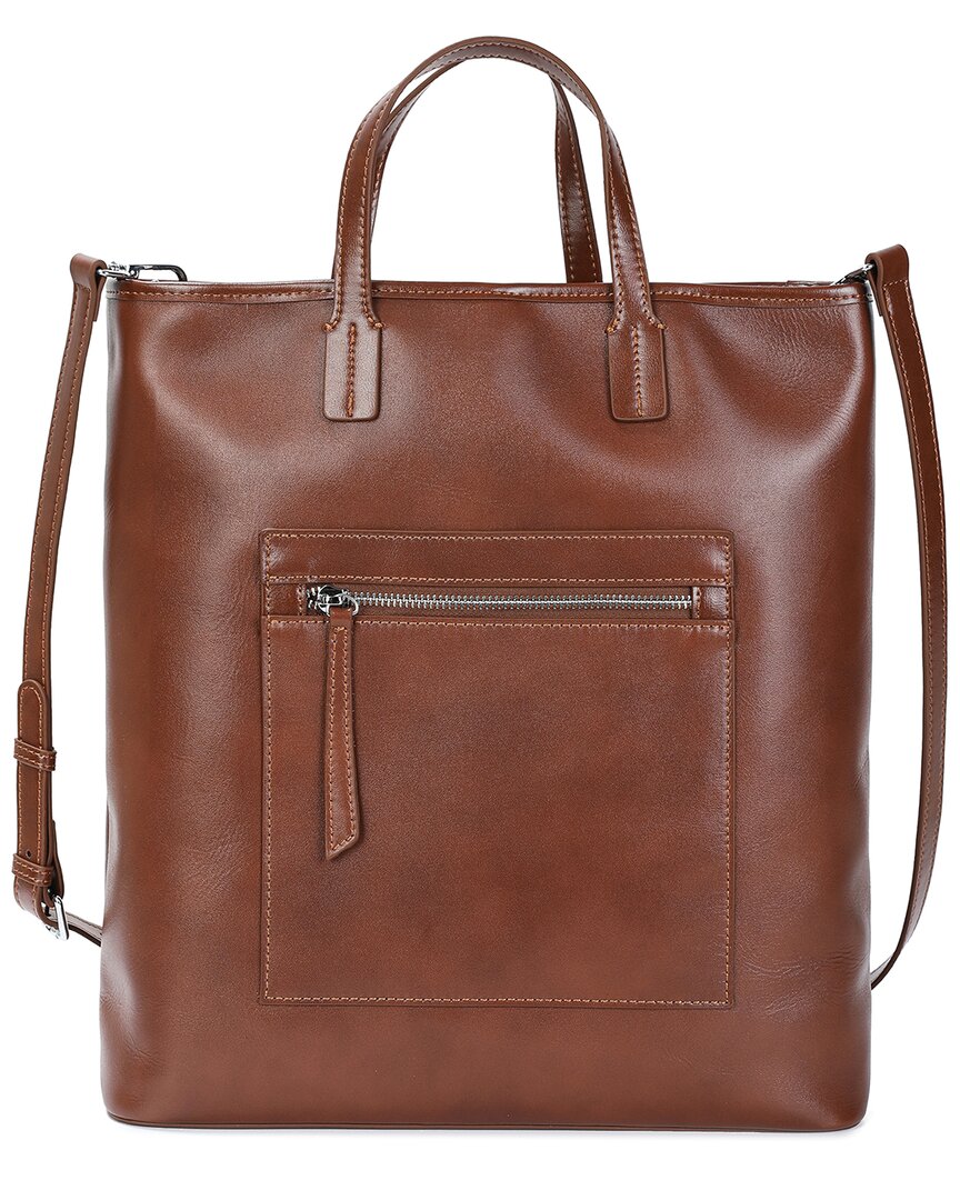 Tiffany & Fred Paris Shiny Leather Tote