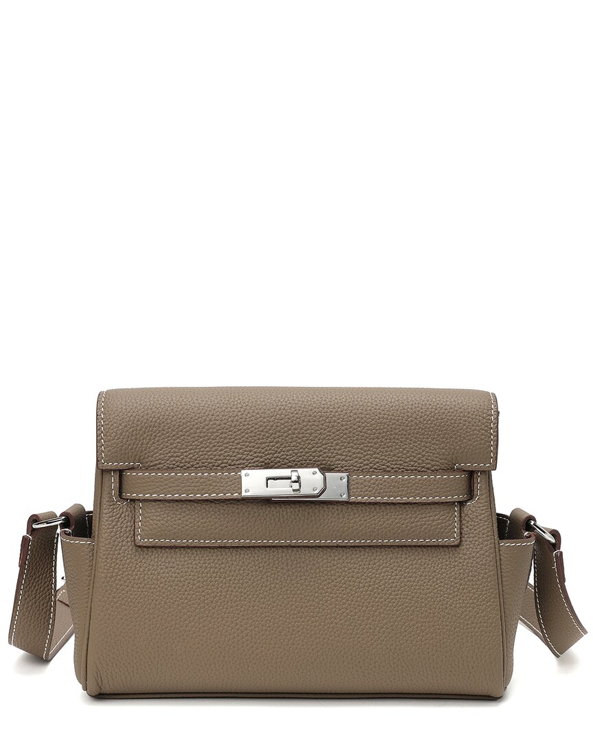 Tiffany & Fred Paris Top-grain Leather Messenger Bag