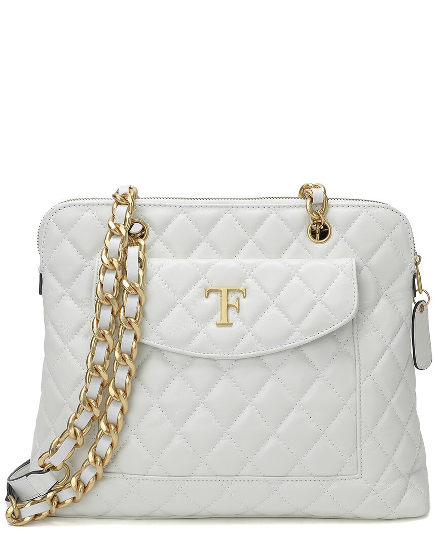 Tiffany & Fred Paris Quilted Leather Tote