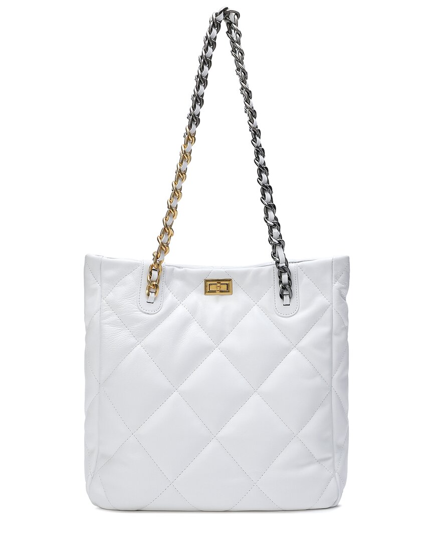 Tiffany & Fred Paris Quilted Leather Tote