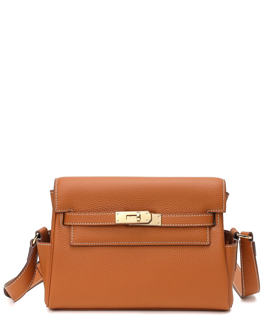 Tiffany & Fred Paris Top-grain Leather Messenger Bag