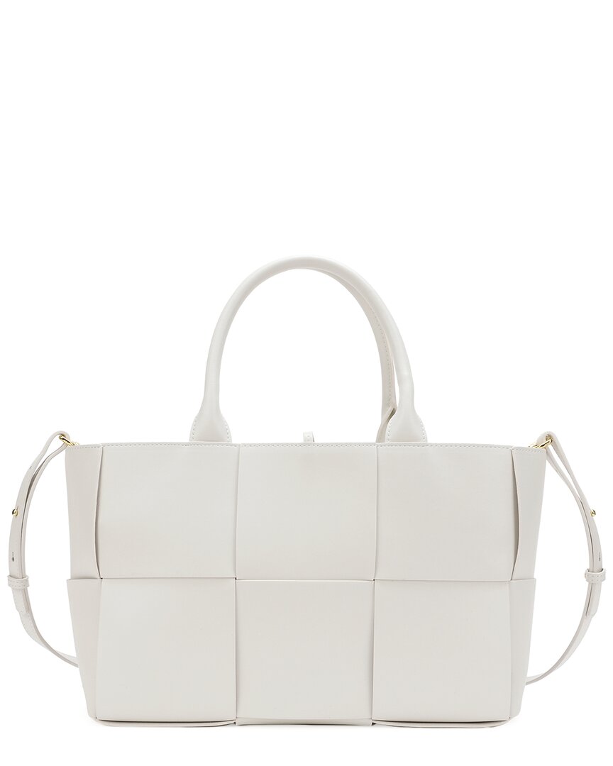 Tiffany & Fred Paris Woven Smooth Leather Tote