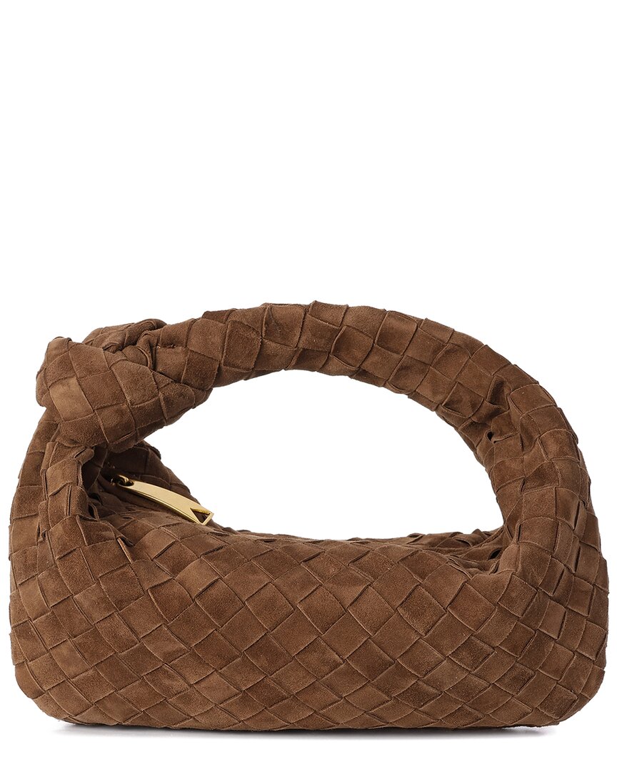 Tiffany & Fred Paris Hand-woven Suede Pouch