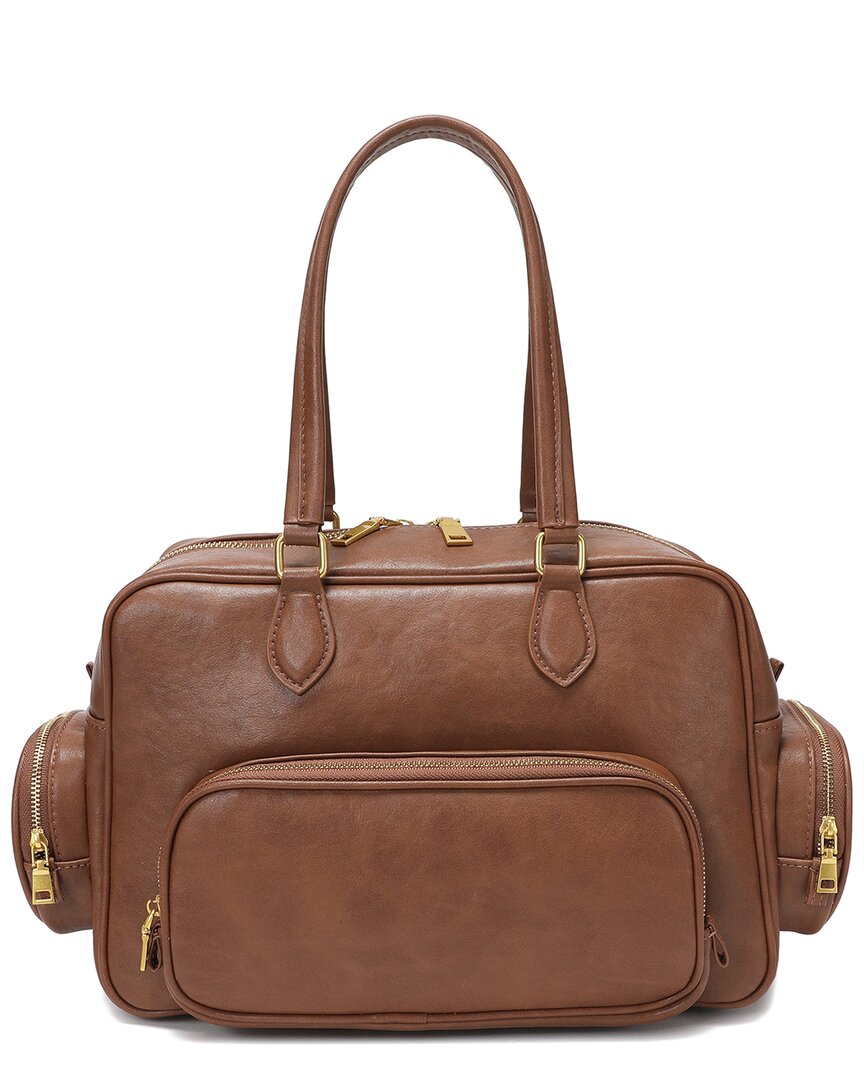 Tiffany & Fred Paris Large Leather Satchel