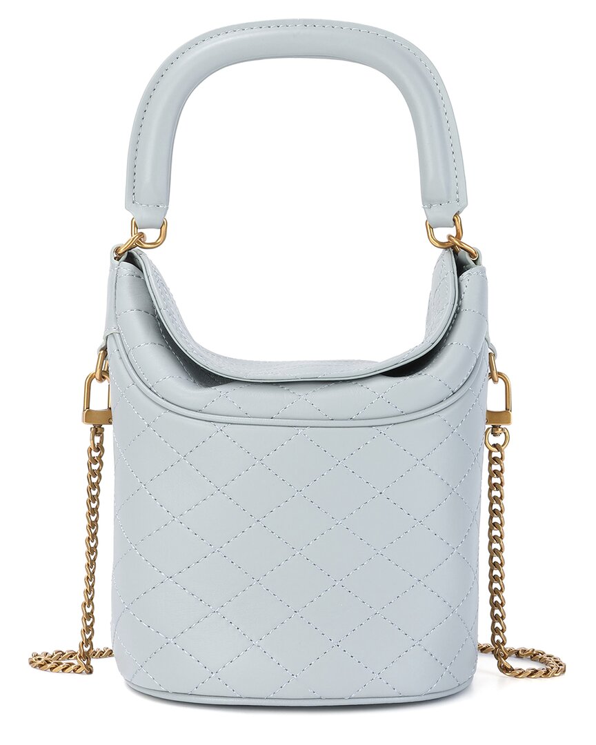 Tiffany & Fred Paris Quilted & Structured Top-handle Shoulder Bag