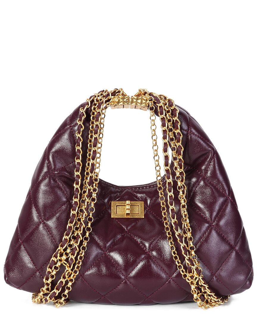 Tiffany & Fred Paris Quilted High-gloss Calf Leather Hobo