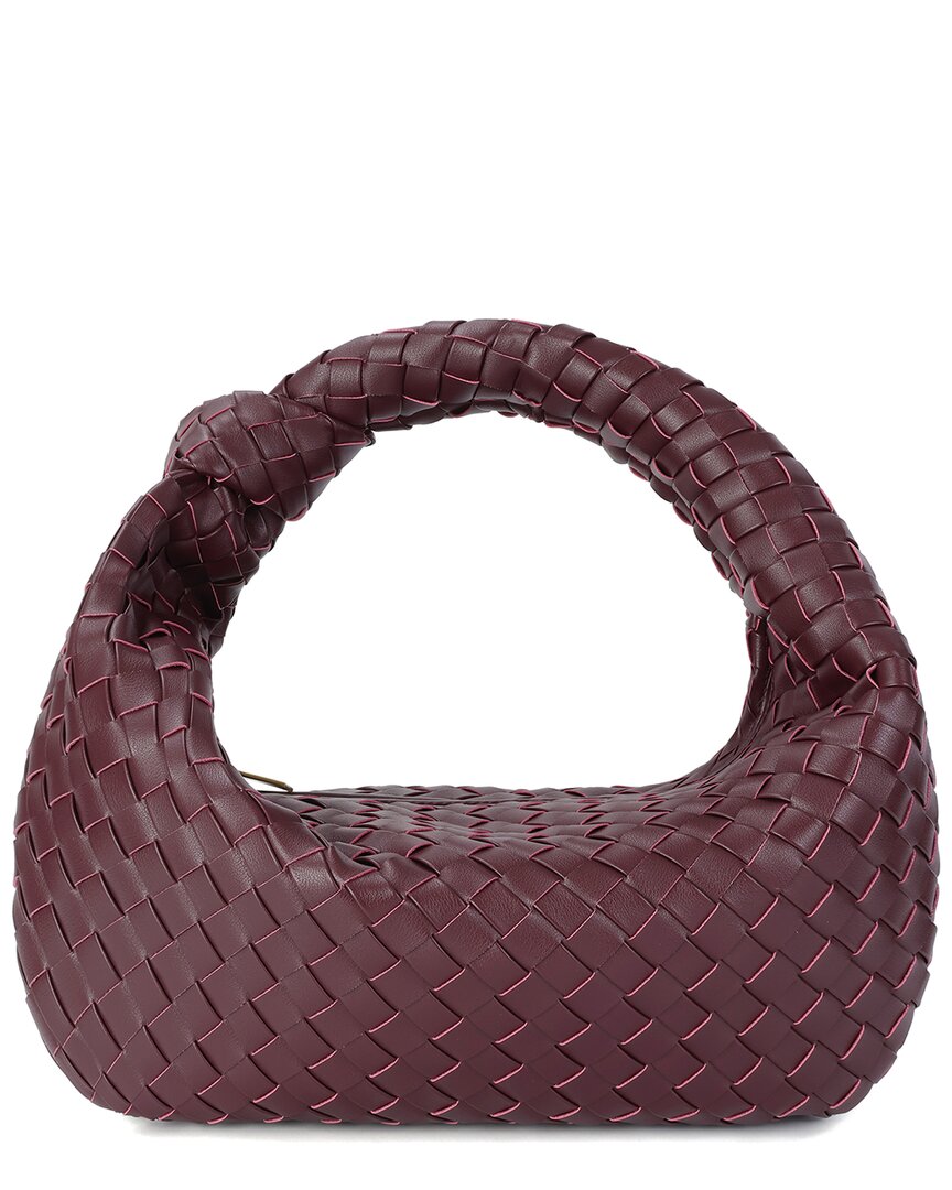 Tiffany & Fred Paris Large Hand-woven Leather Pouch