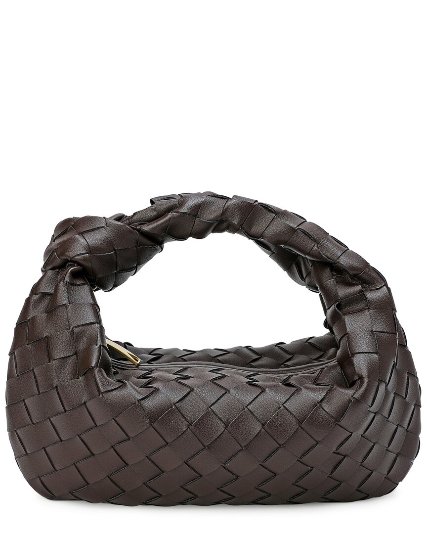 Tiffany & Fred Paris Woven Knot Leather Satchel