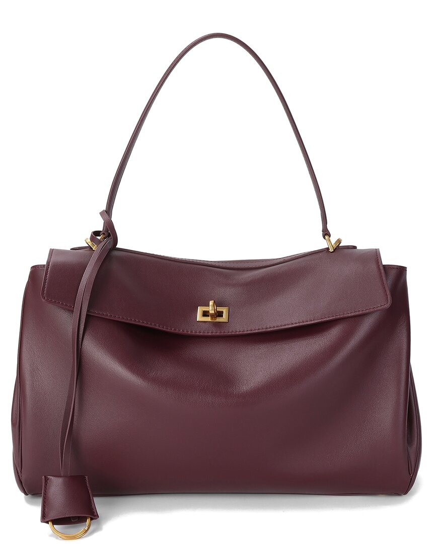 Tiffany & Fred Paris Large Smooth Leather Tote