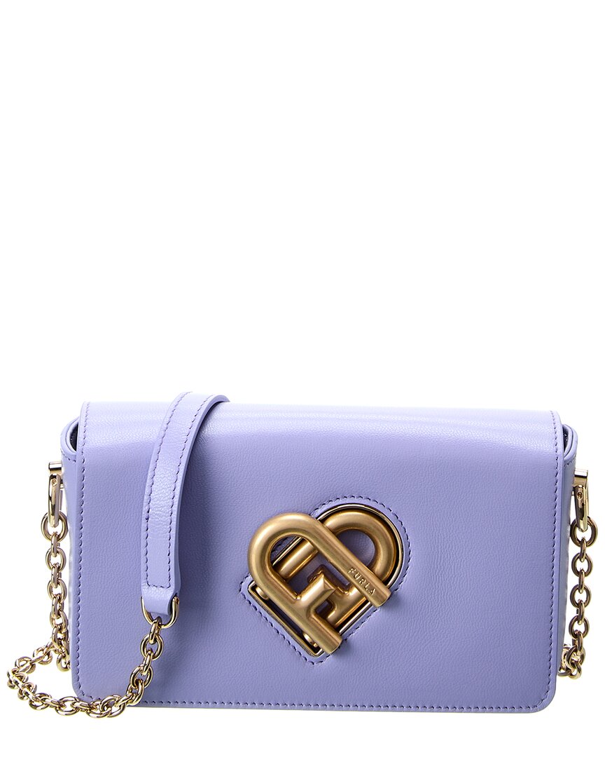 Furla My Joy Twist-lock Crossbody Bag In Purple