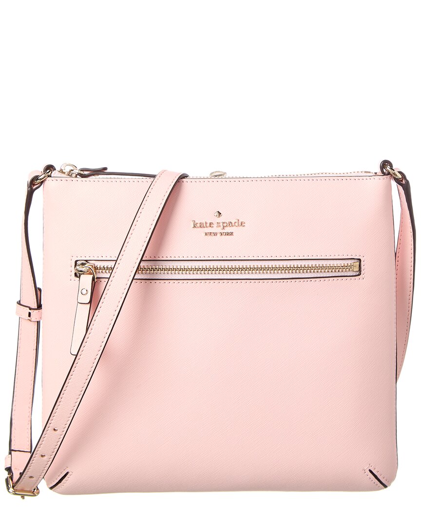 Kate Spade New York Laurel Way Saffiano Leather On Purpose Rima Crossbody In Pink