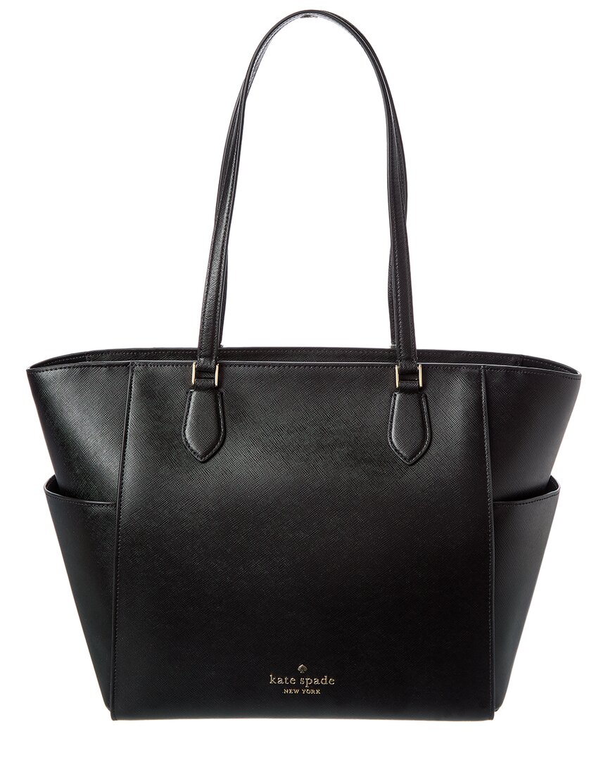 Kate Spade New York Madison Saffiano Leather Laptop Tote In Black