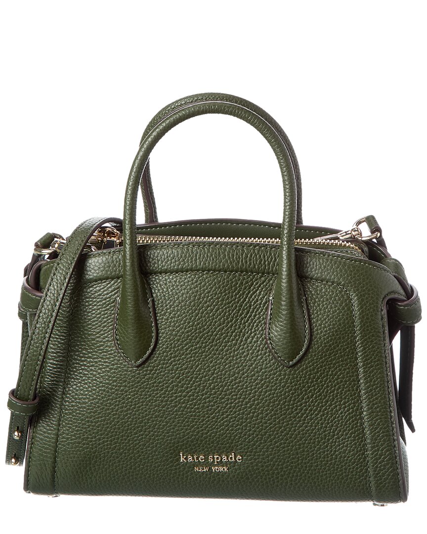 Kate Spade New York Knott Pebbled Leather Mini Zip Top Satchel