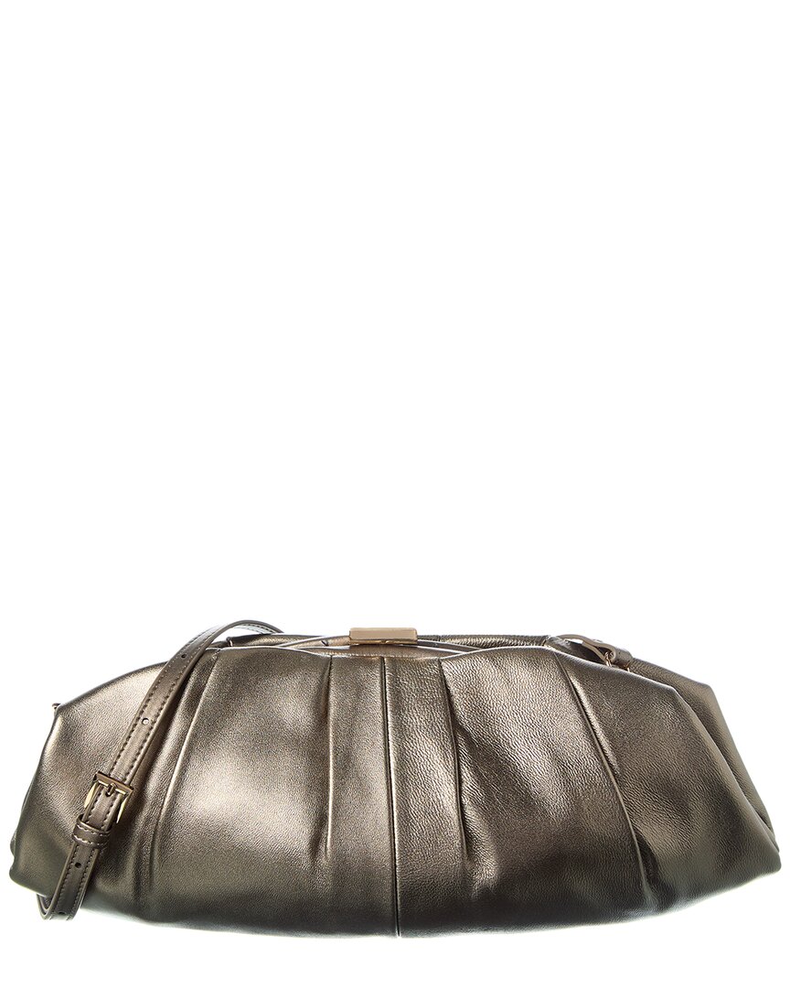 Dune London Drapery Leather Clutch