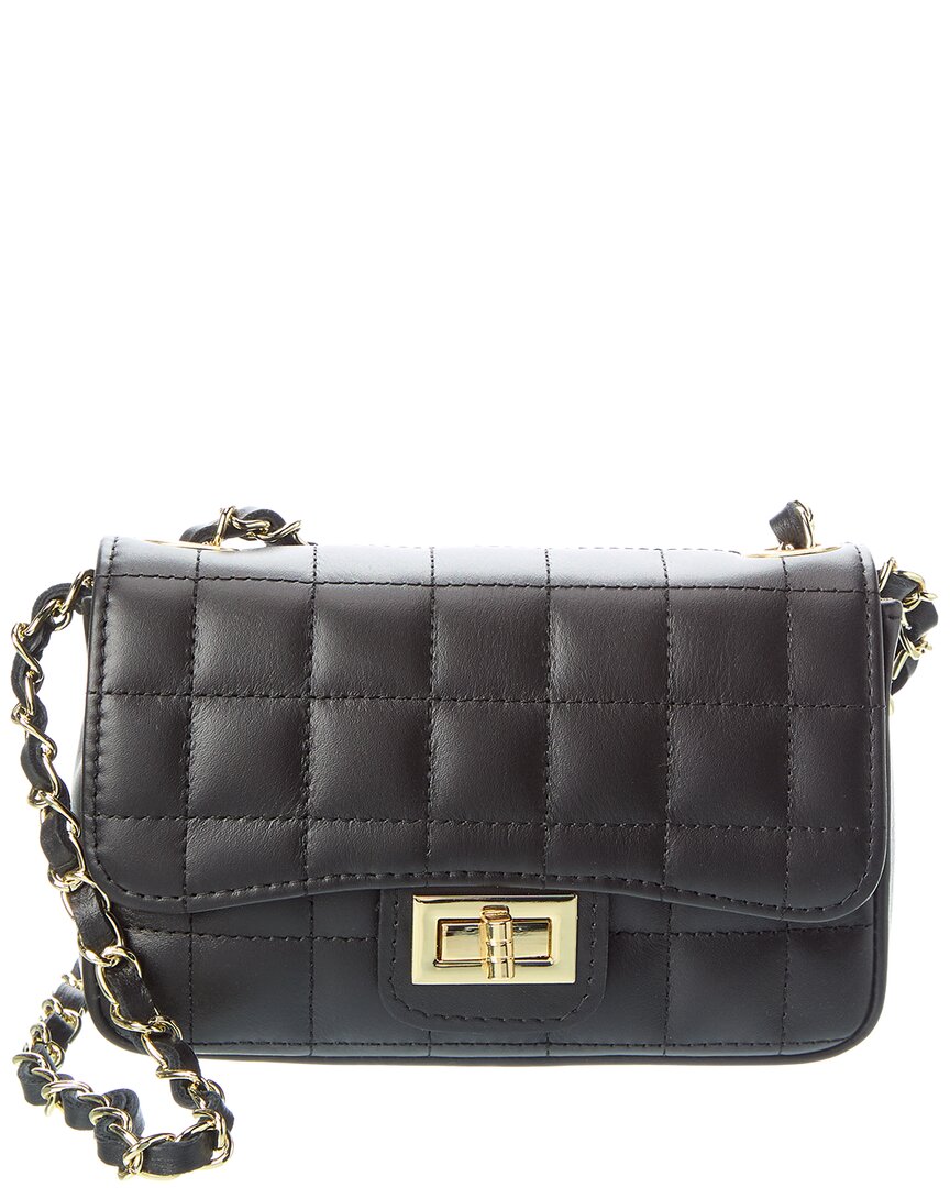 Persaman New York Evelyn16 Quilted Leather Shoulder Bag In Orange