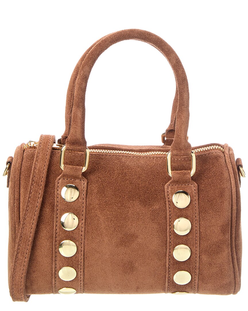 Persaman New York Gabriela16 Studded Leather Shoulder Bag In Brown