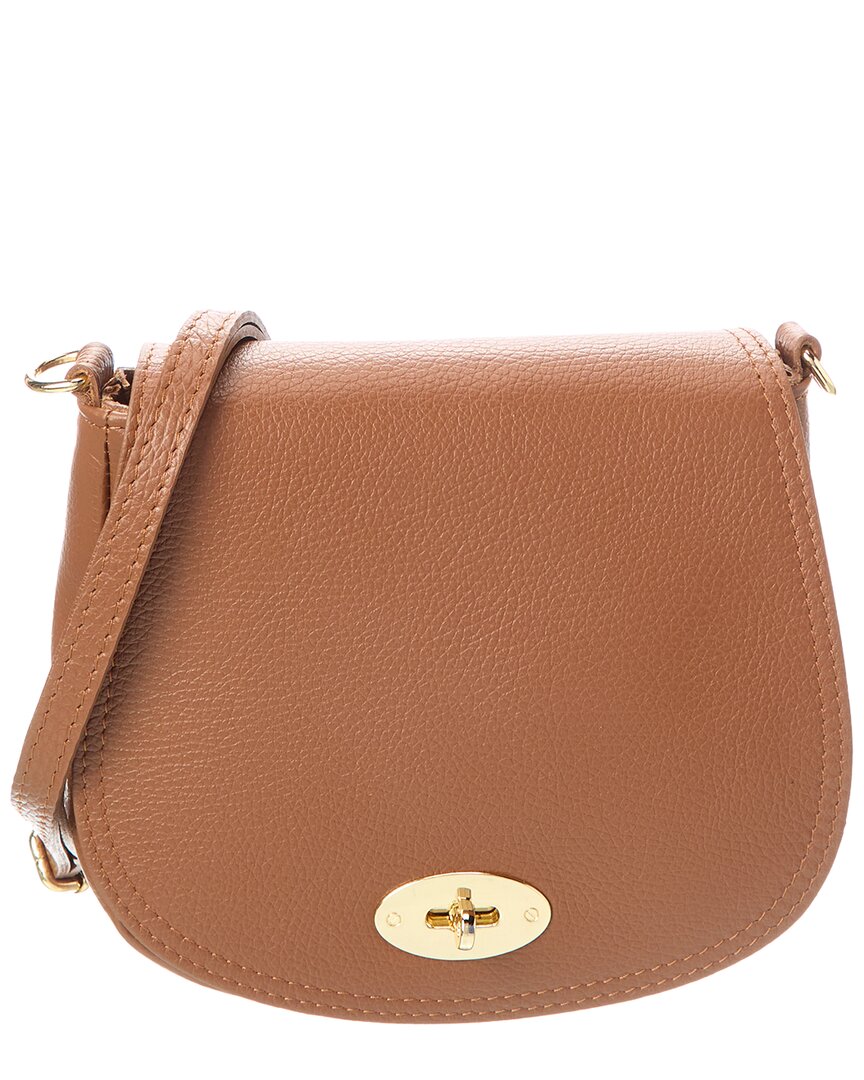 Persaman New York Nadia16 Leather Crossbody In Brown