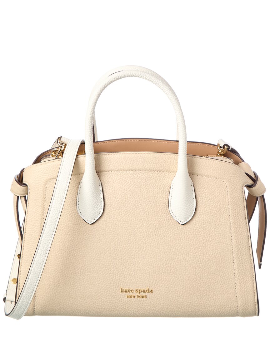 Kate Spade New York Knott Colorblocked Pebbled Leather Medium Zip Top Satchel