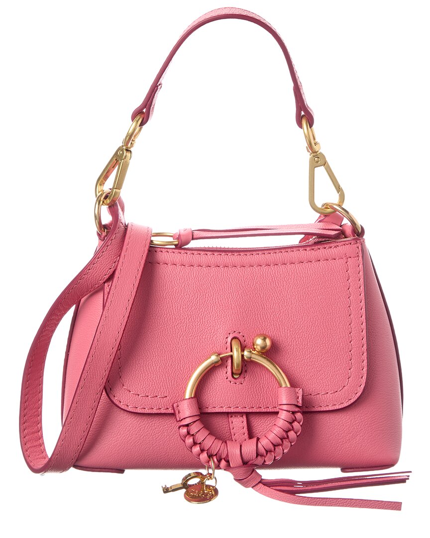 See By Chloé Joan Mini Leather Shoulder Bag In Pink