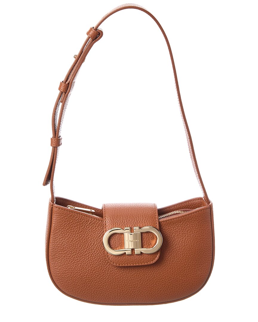 Ferragamo Salvatorer  Gabry Leather Shoulder Bag