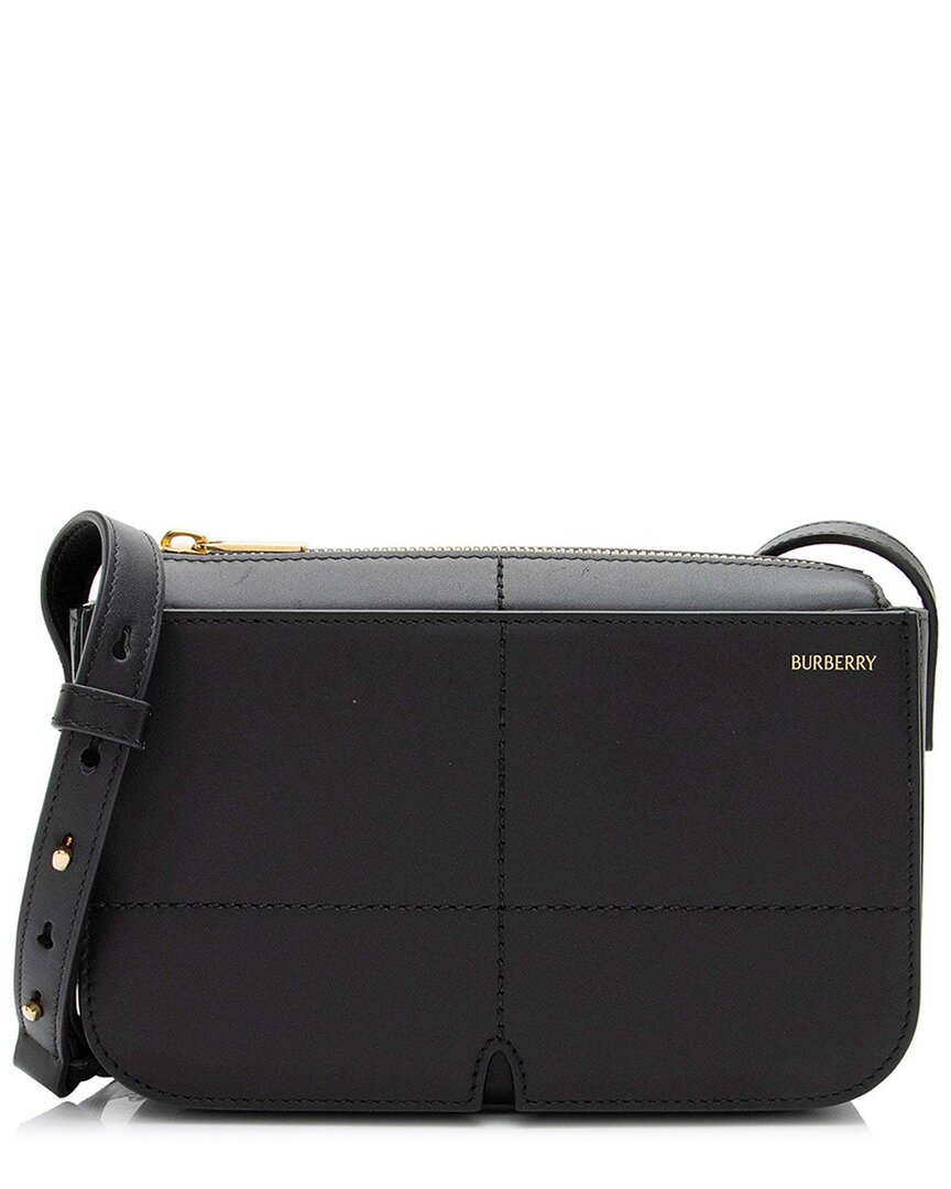 Burberry Black Leather Snip Crossbody (authentic Pre-loved)