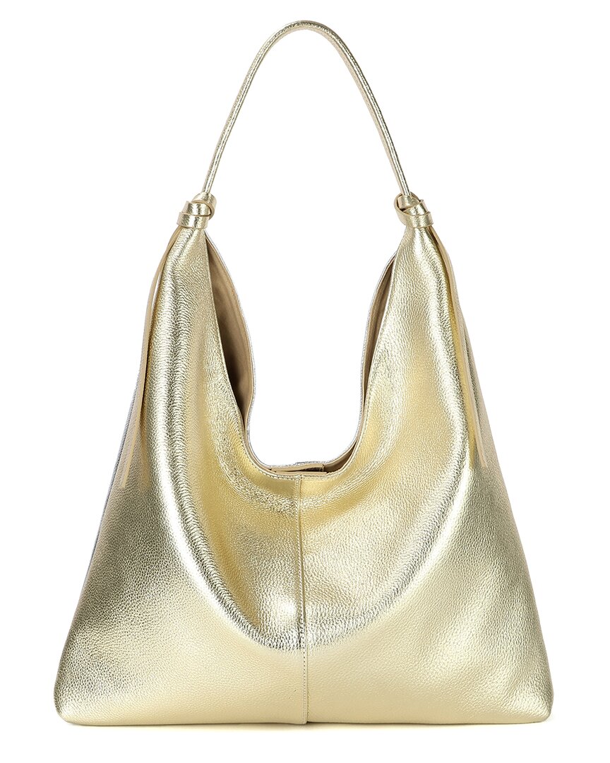 Tiffany & Fred Paris Full-grain Leather Tote In Silver