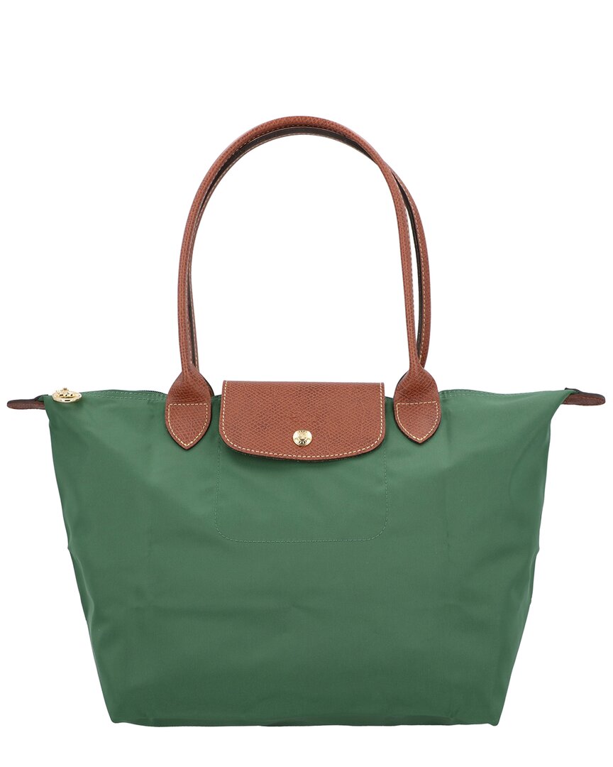 Longchamp Le Pliage Original Medium Canvas Tote In Green
