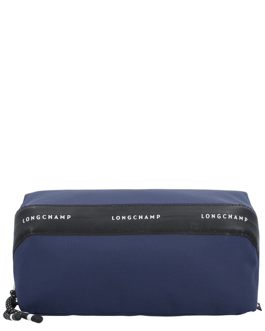 Longchamp Le Pliage Energy Canvas Pouch In Blue