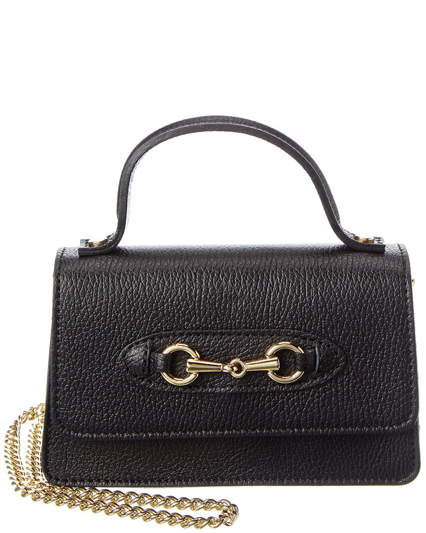 Persaman New York Reagan Leather Shoulder Bag In Black