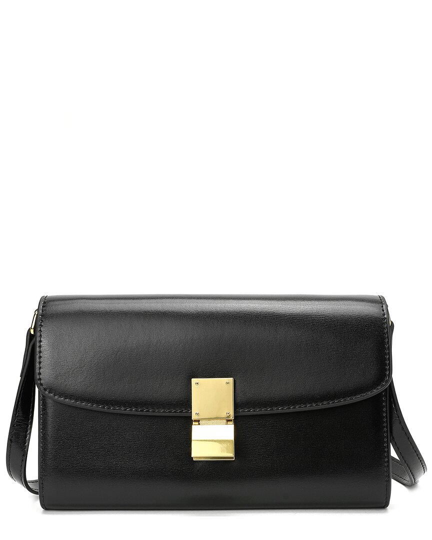 Shop Tiffany & Fred Paris Smooth Leather Clutch In Black