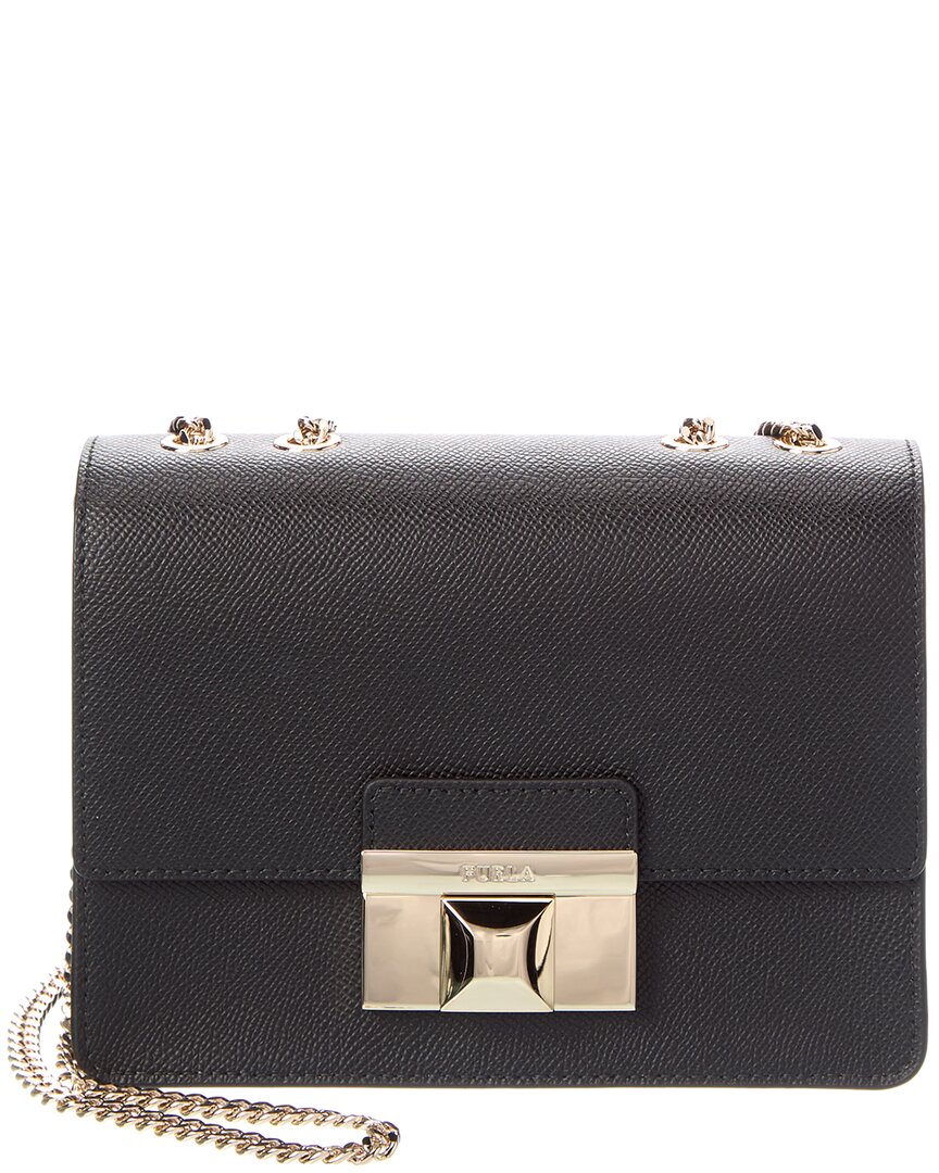 Furla Venere Leather Crossbody In Purple