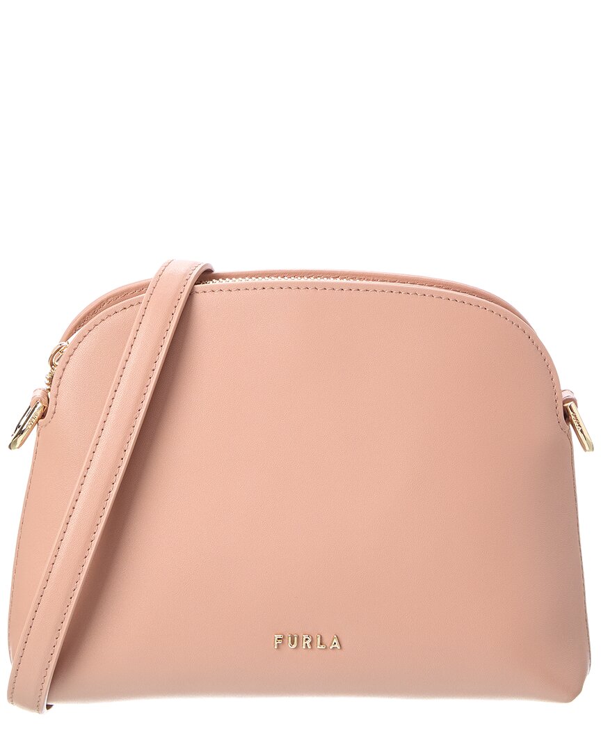 Furla Zelda Mini Leather Crossbody In Pink