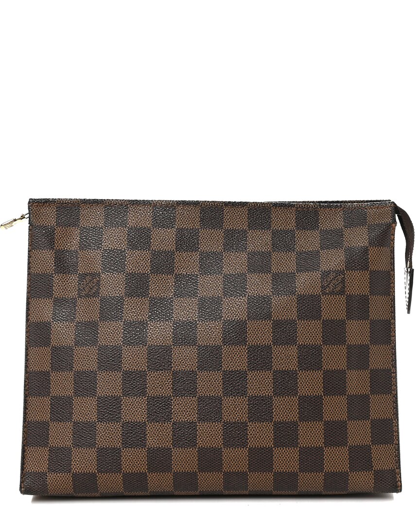 Pre-owned Louis Vuitton Brown Damier Ebene Coated Canvas Toiletry Pouch 26 (authentic  Pre-loved)