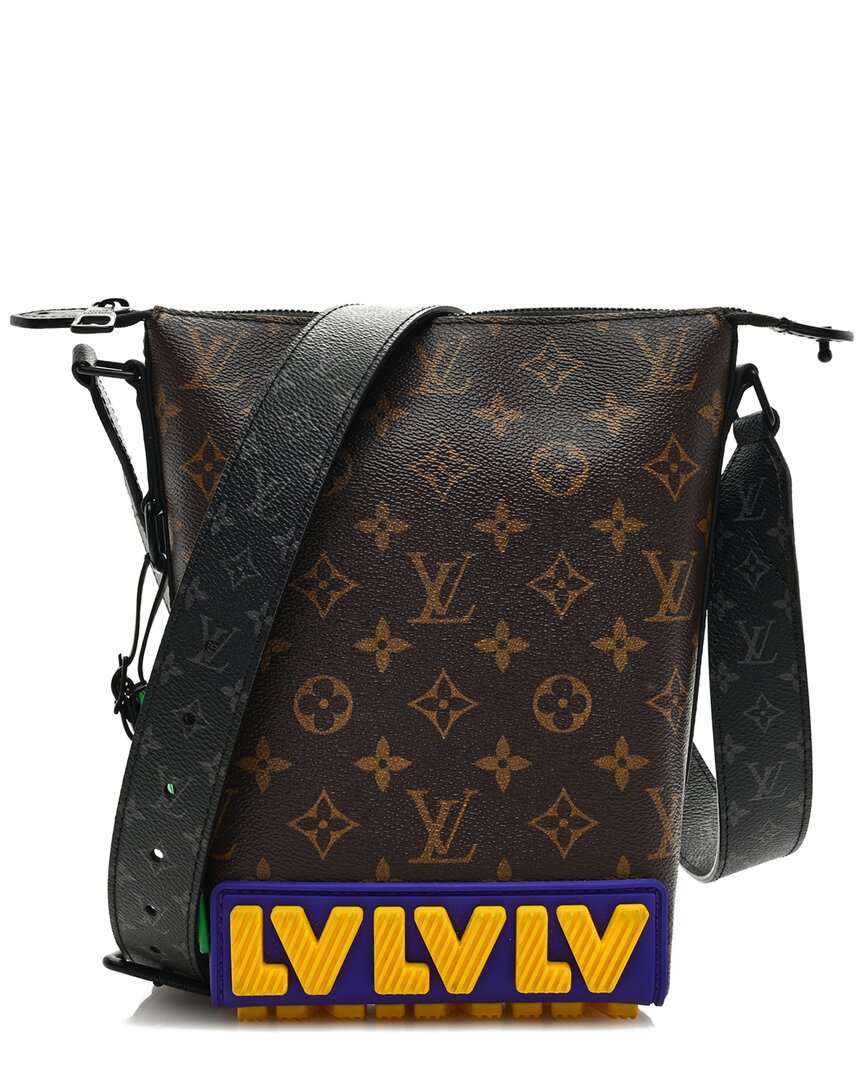 Pre-owned Louis Vuitton Brown Monogram Canvas Lv Rubber Cruiser Messenger (authentic  Pre-loved)