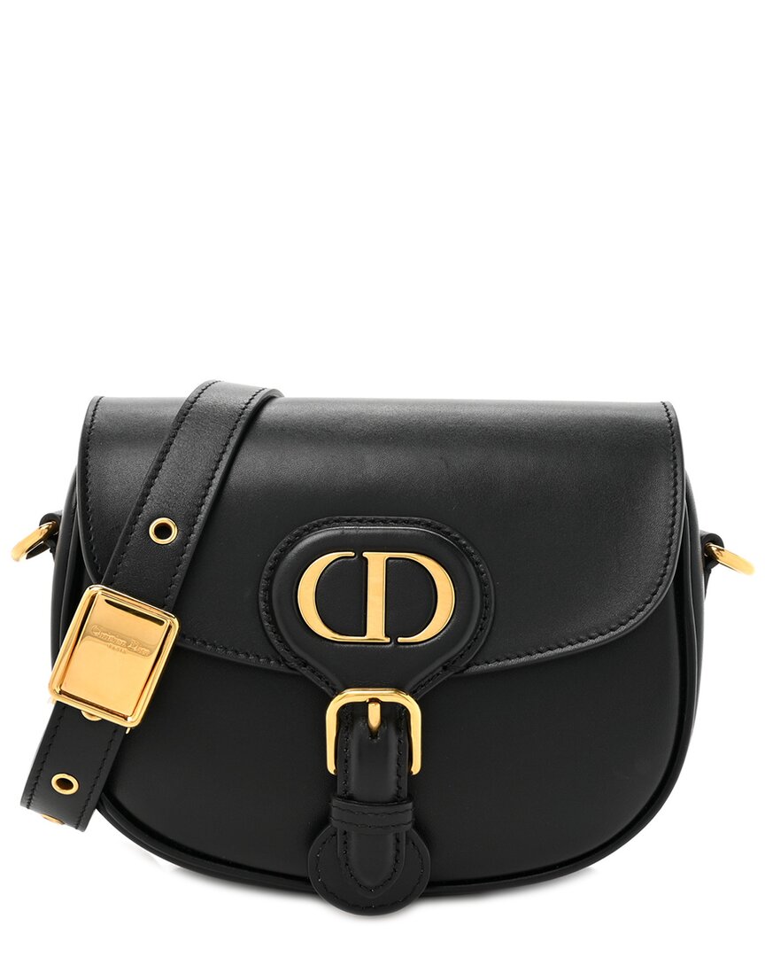 Dior Black Box Calf Leather Box Small Bobby Flap (authentic Pre-loved)