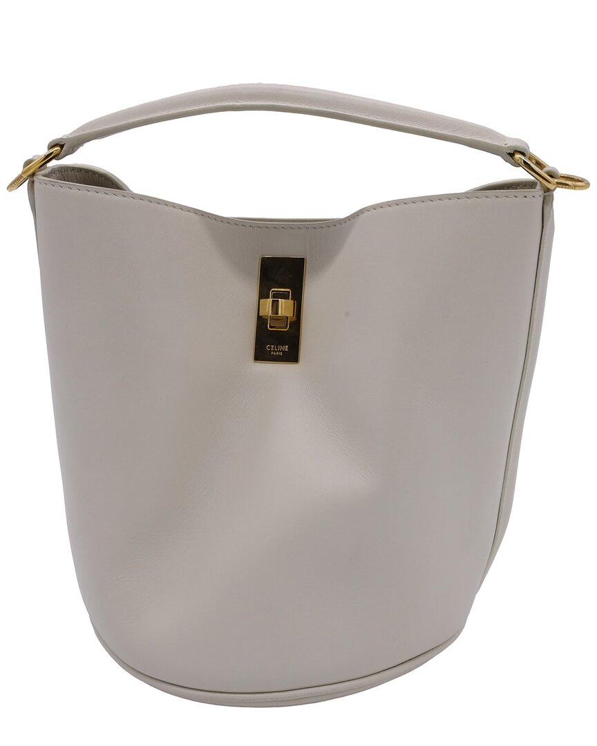 Celine Leather Bucket Bag