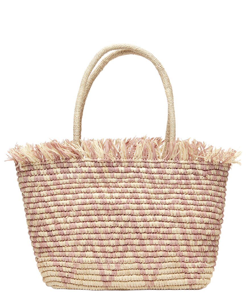 Mar Y Sol Bahia Raffia Tote In Purple