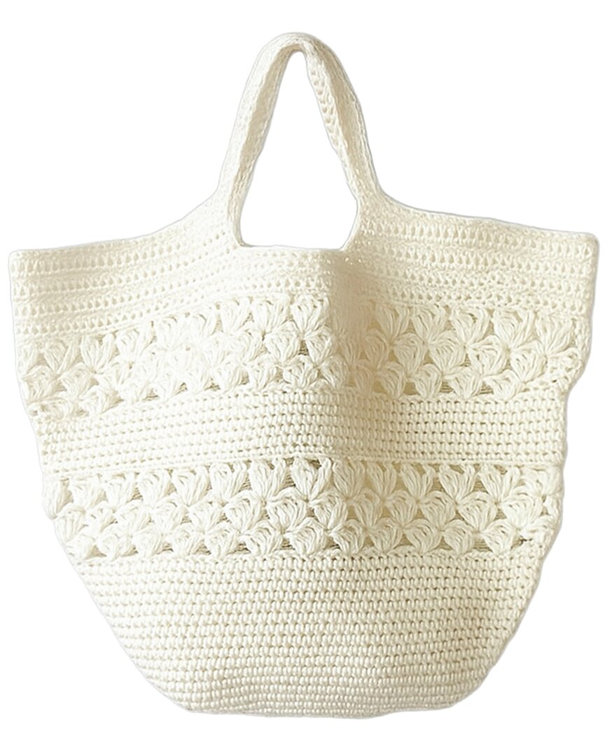 Guadalupe South Africa Raffia Tote In White