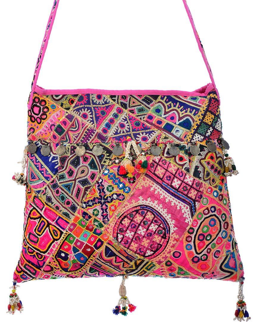 Guadalupe Nikita Banjara Cross Messenger Bag In Pink