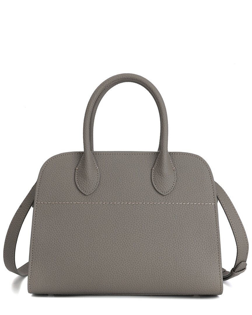 Tiffany & Fred Paris Smooth Leather Satchel In Brown