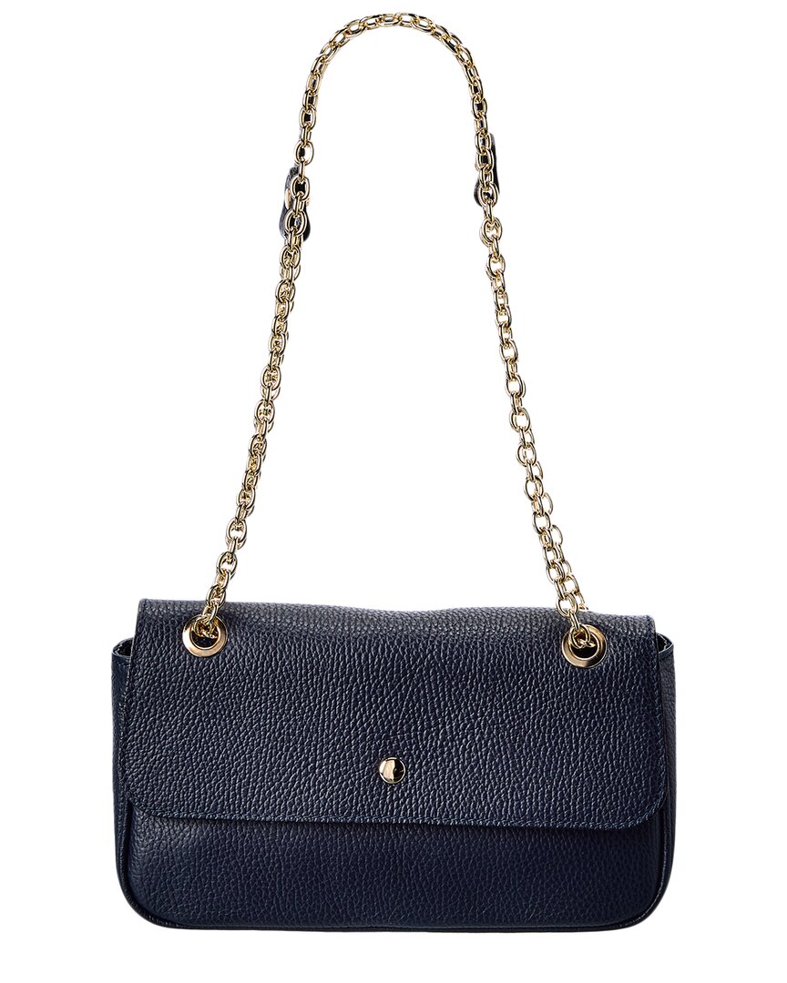 Persaman New York Coralee Leather Crossbody In Blue