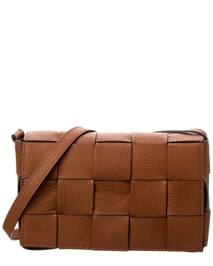 Persaman New York Aimee Quilted Leather Shoulder Bag In Brown