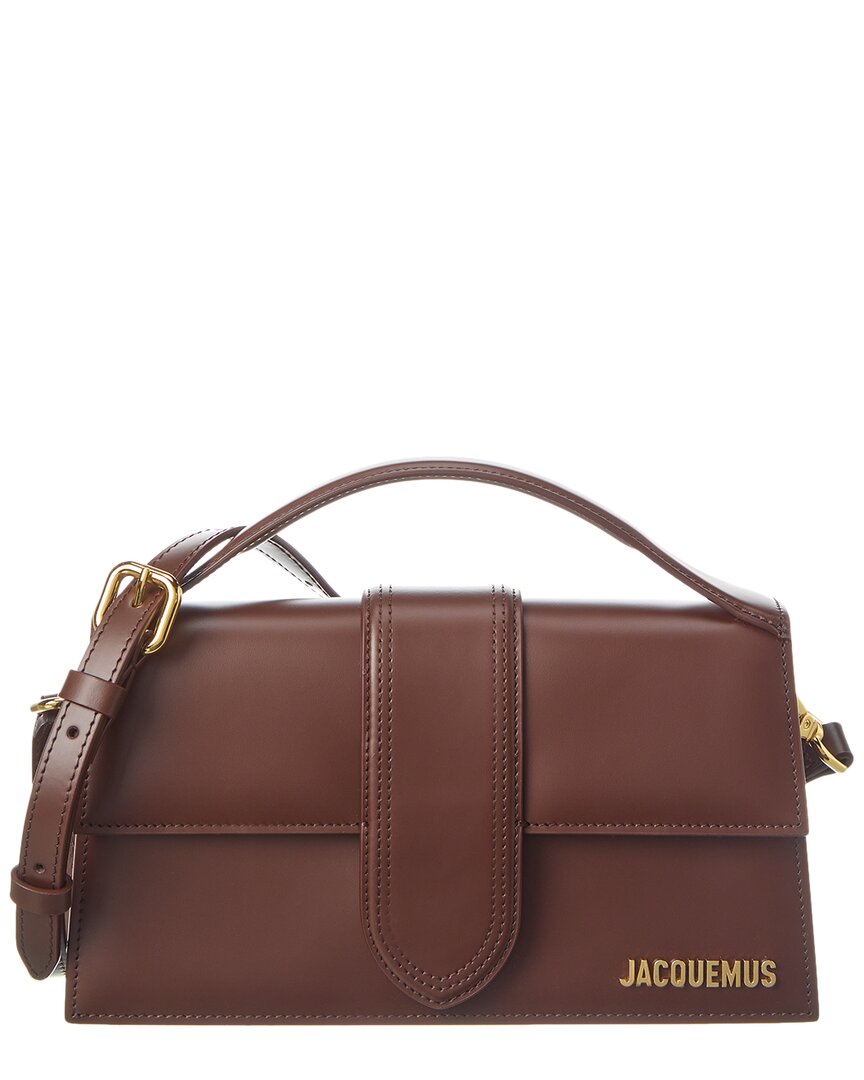Jacquemus Le Grand Bambino Leather Shoulder Bag In Brown