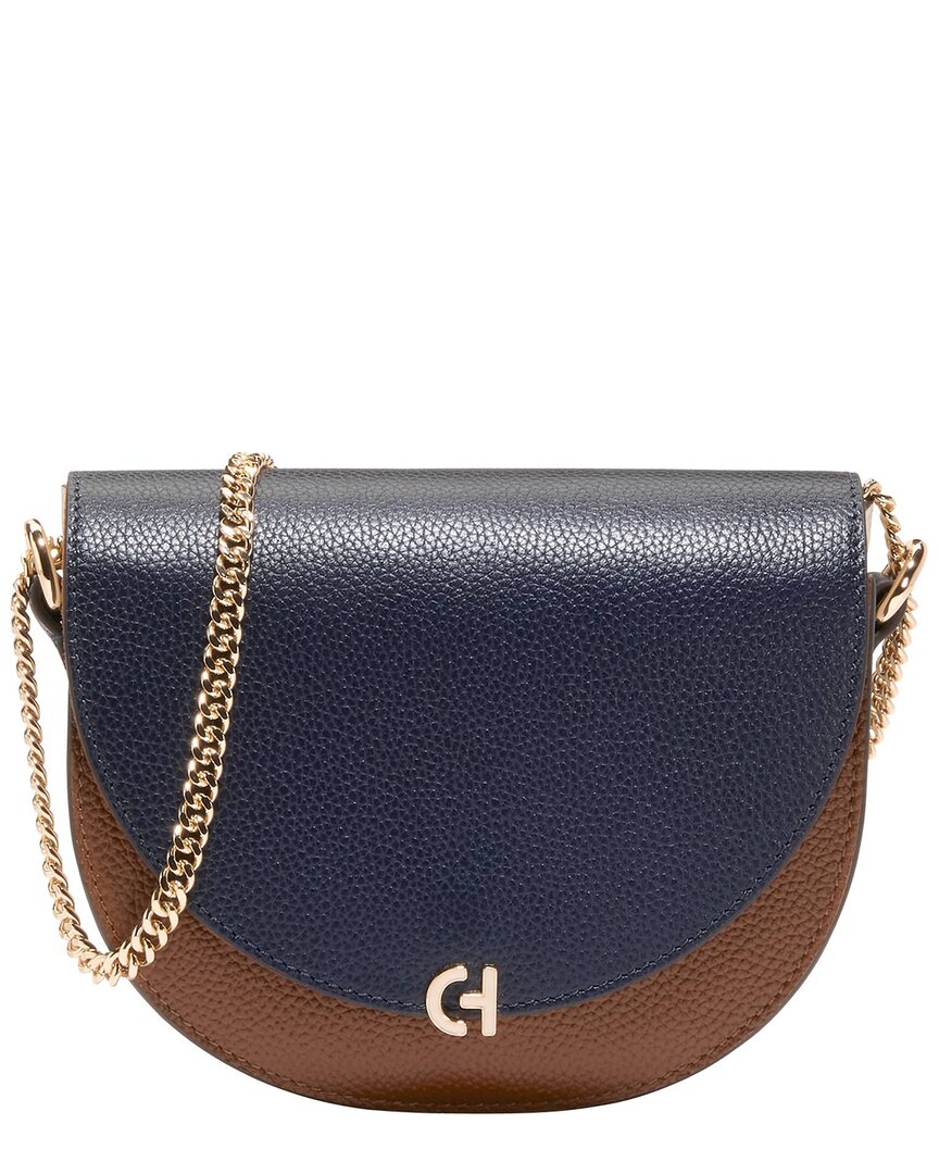 Cole Haan Evie Chain Leather Saddle Bag