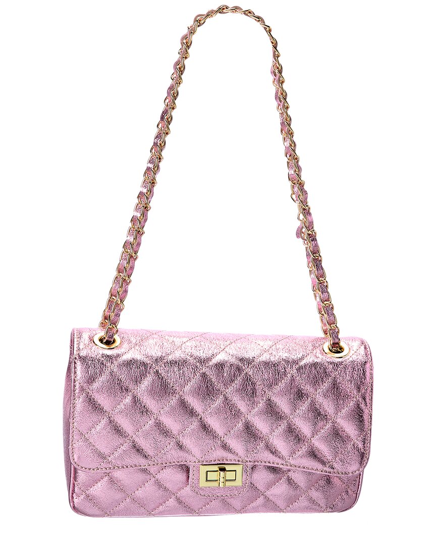 Persaman New York Agnes Quilted Leather Crossbody In Gold