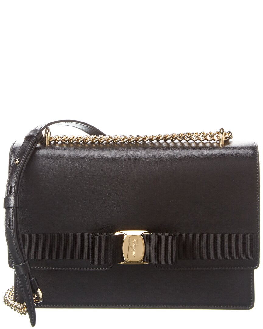 Salvatore Ferragamo Vara Bow Medium Leather Shoulder Bag Women's eBay