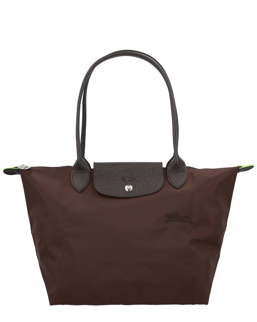 Longchamp Le Pliage Canvas Tote In Brown
